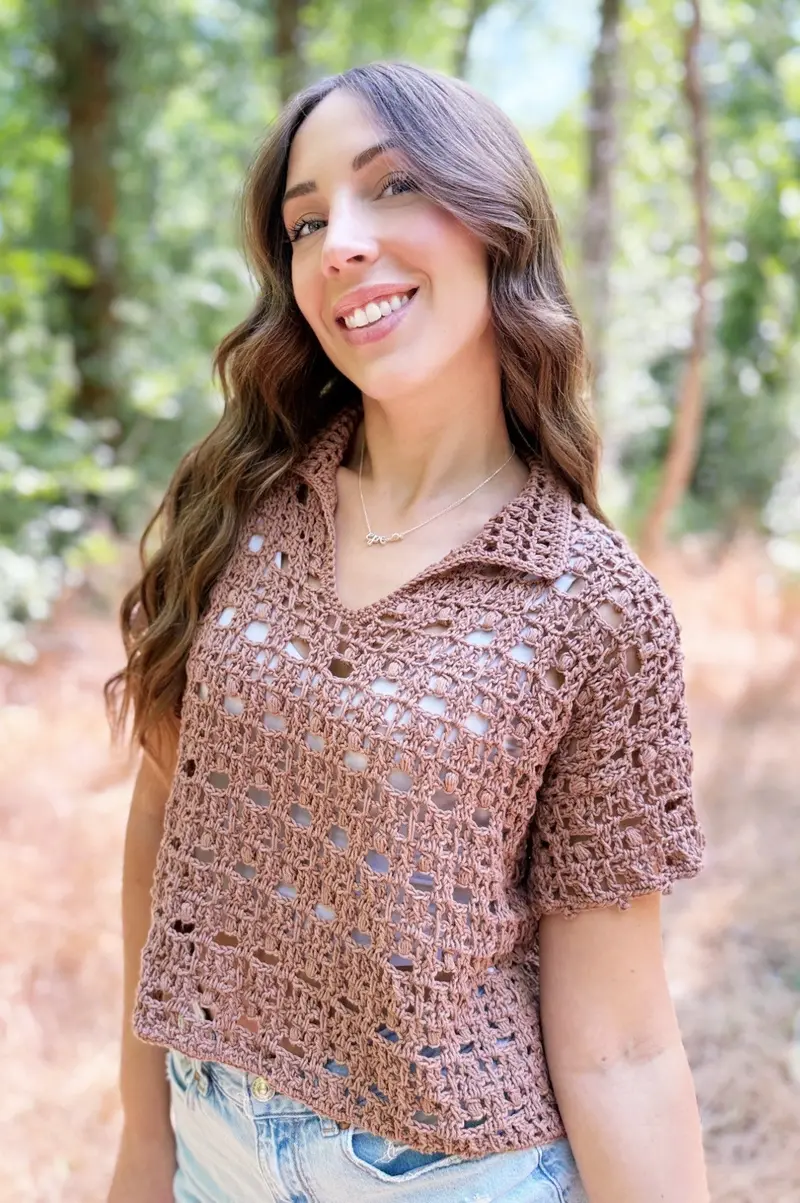 Crochet Kit - Boxy Blooms Pullover 2