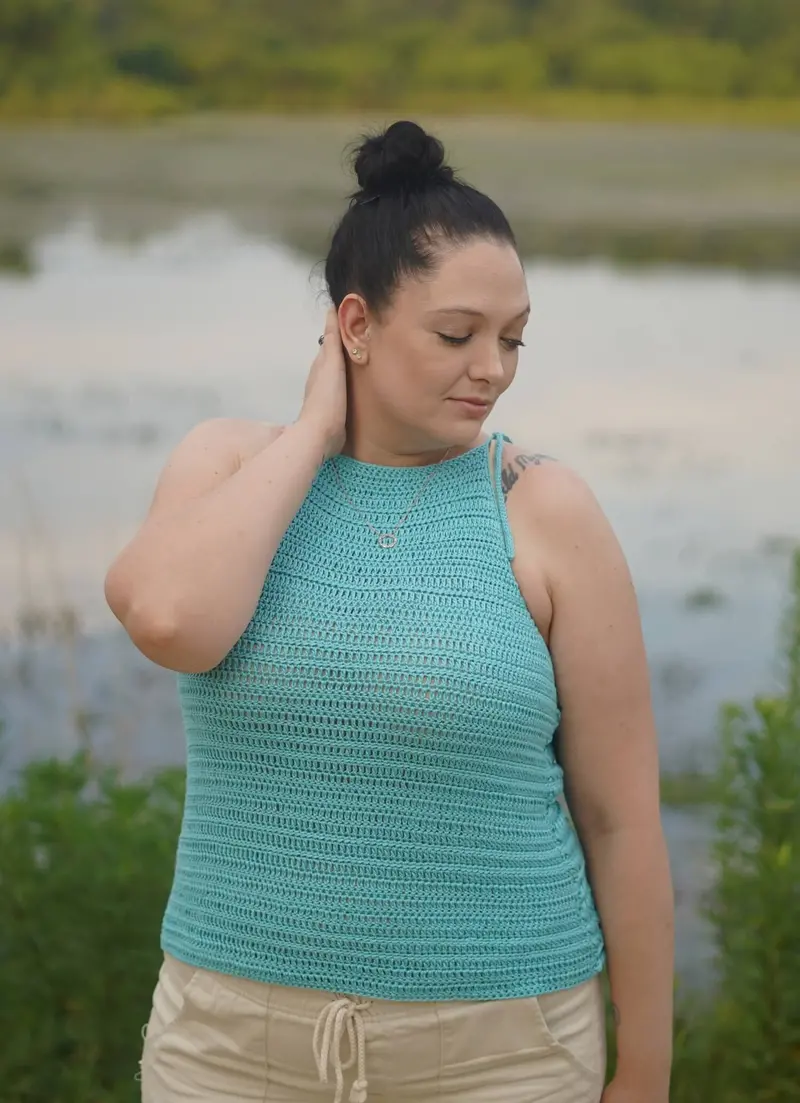 Crochet Kit - Braided Nautical Halter Top 2