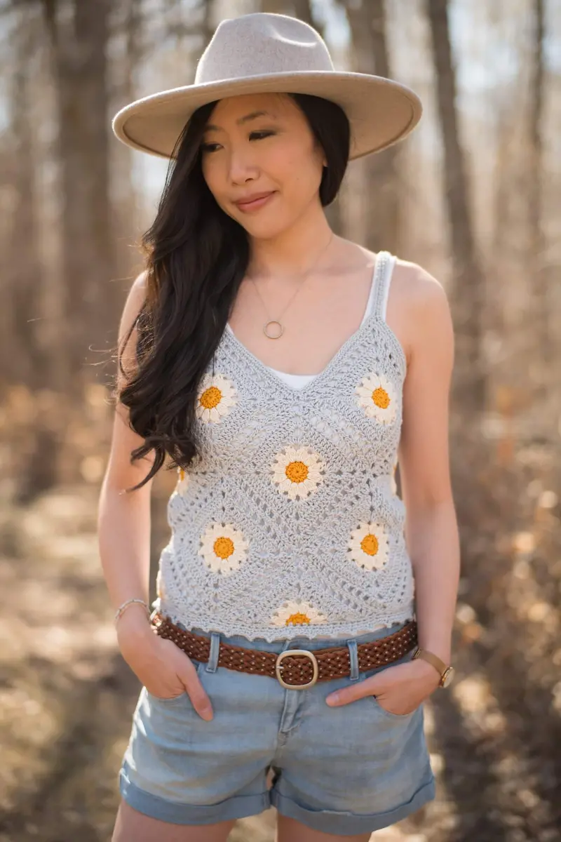 Crochet Kit - Breezy Days Daisy Tank Top 1