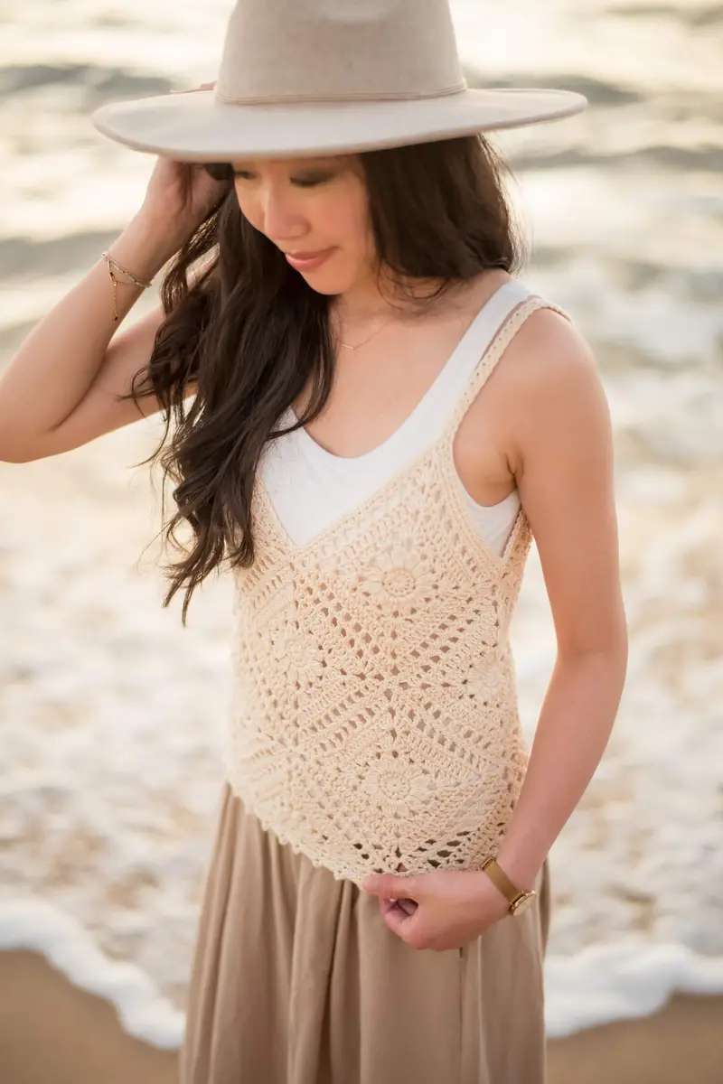 Crochet Kit - Breezy Days Daisy Tank Top - Solid 1