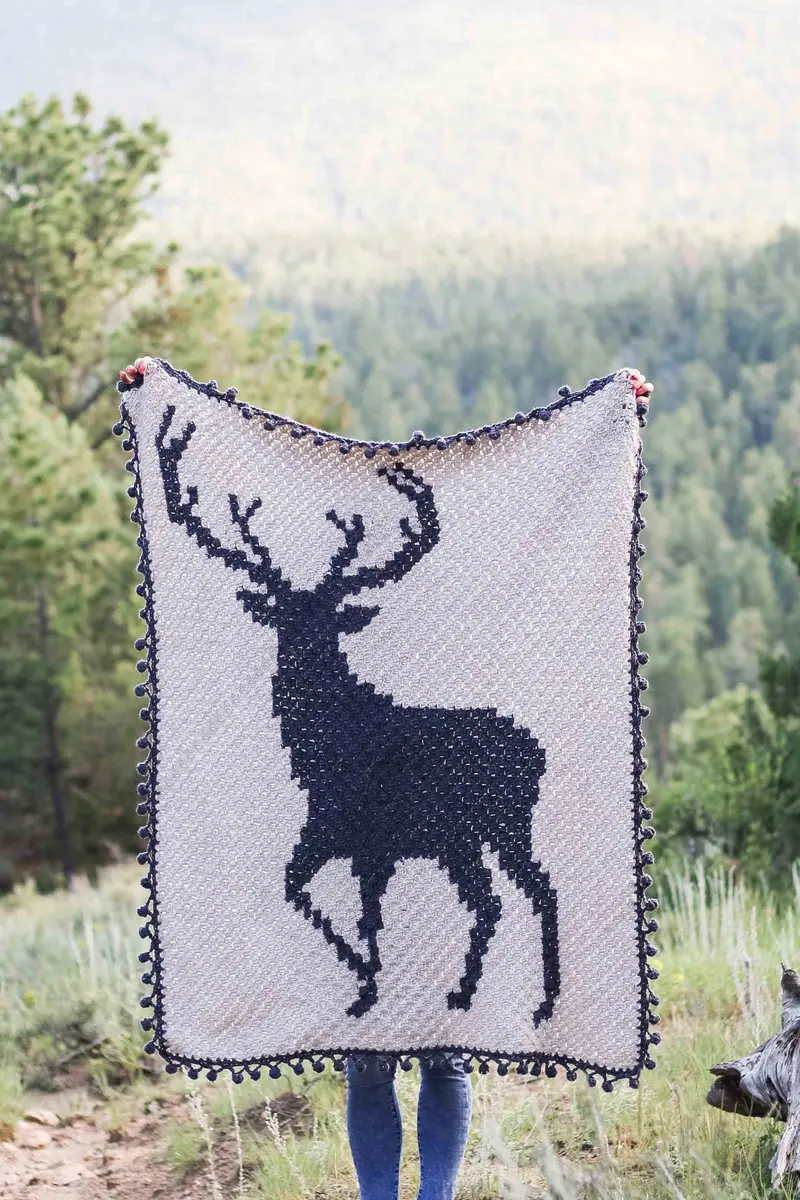 Crochet Kit - Buckhorn Blanket 1