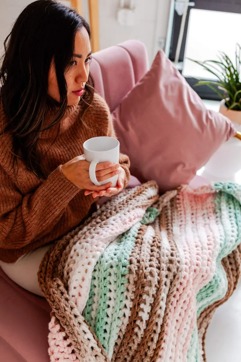 Crochet Kit - Buttercream Blanket 1