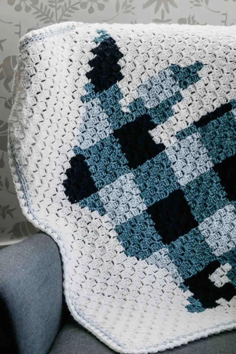Crochet Kit - C2c Bunny Rabbit Blanket 1