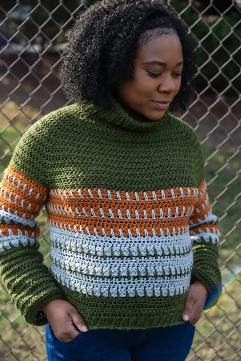 Crochet Kit - Cabin Fever Turtleneck 1