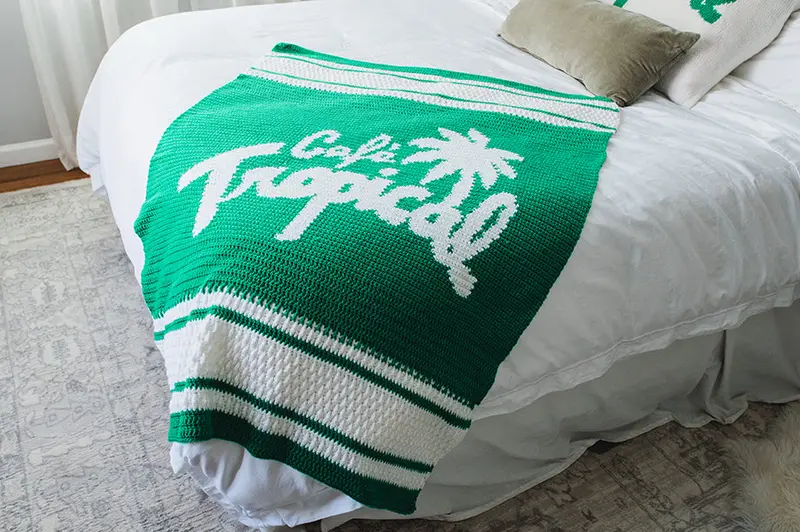 Crochet Kit - Café Tropical Afghan 1