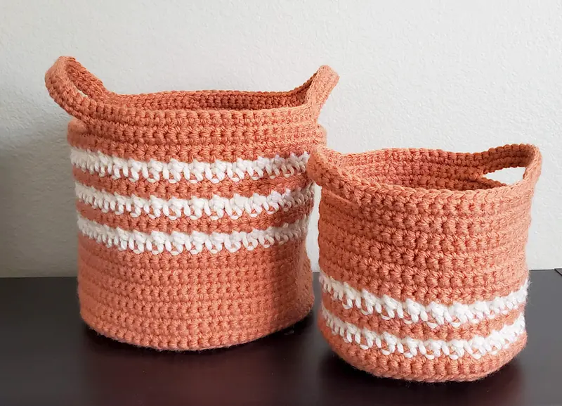 Crochet Kit - Cally Baskets Duo 1