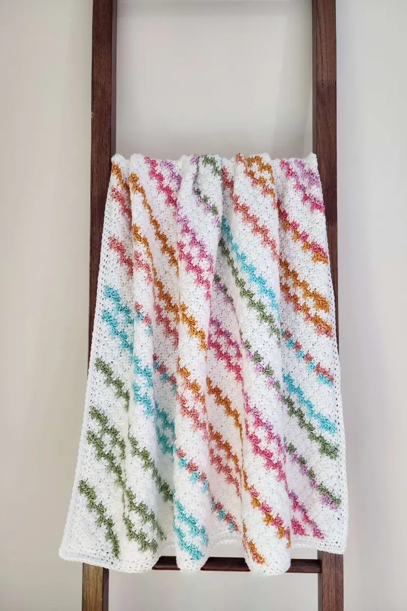 Crochet Kit - Candy Stripes C2c Lapghan 1