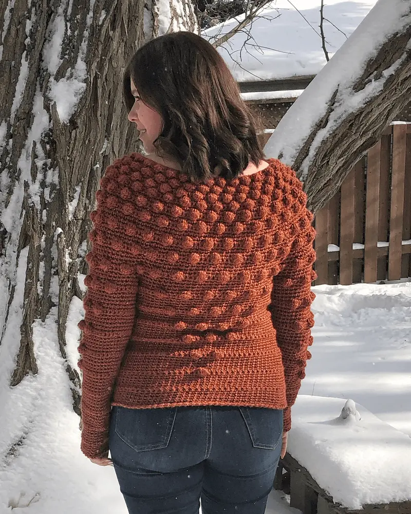 Crochet Kit - Cascading Bobbles Sweater 2