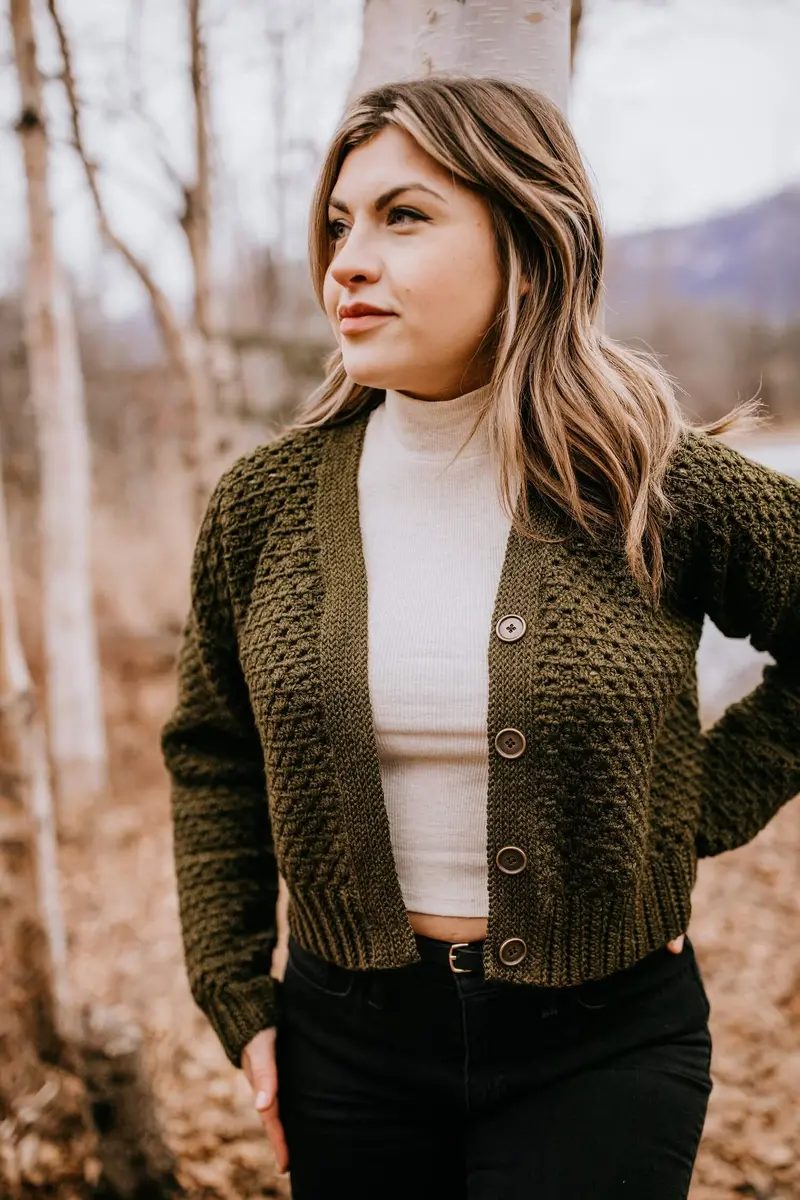 Crochet Kit - Celsea Button Up Cardigan 2