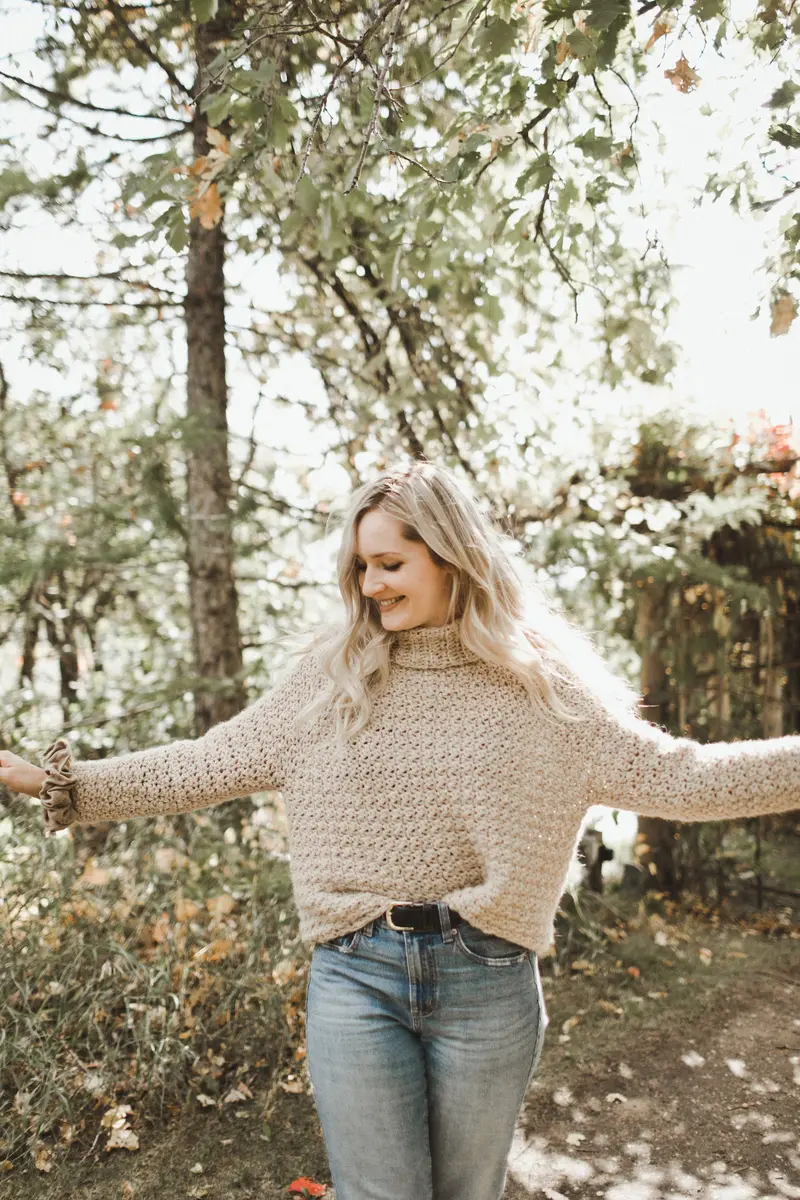 Crochet Kit - Chainette Turtleneck 1