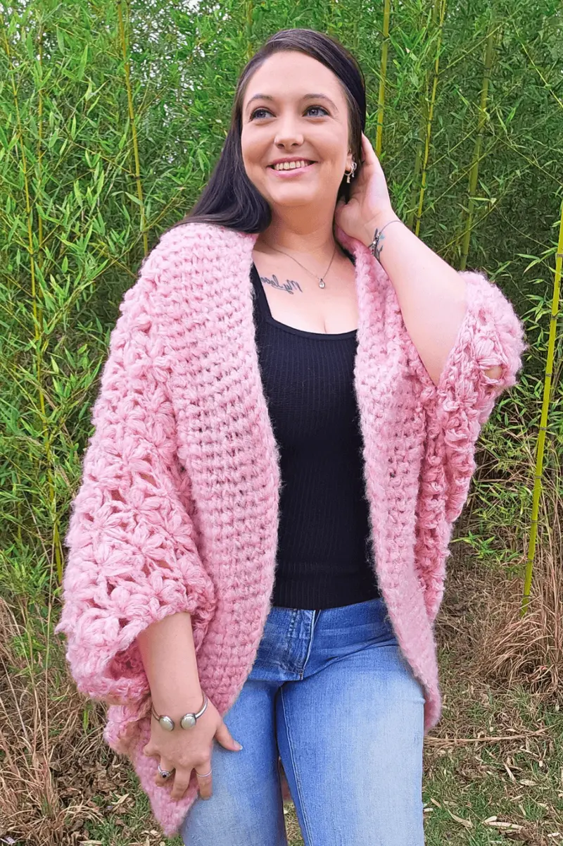 Crochet Kit - Cherry Blossom Cocoon 1