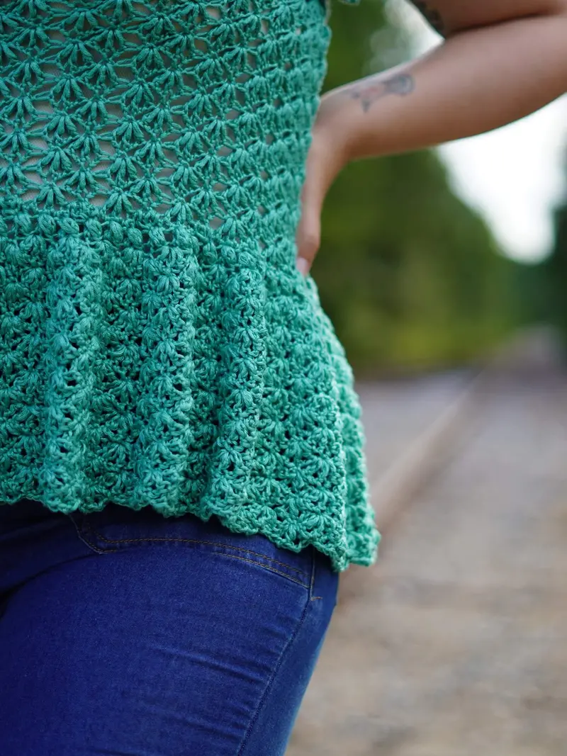 Crochet Kit - Cherry Blossom Peplum 2