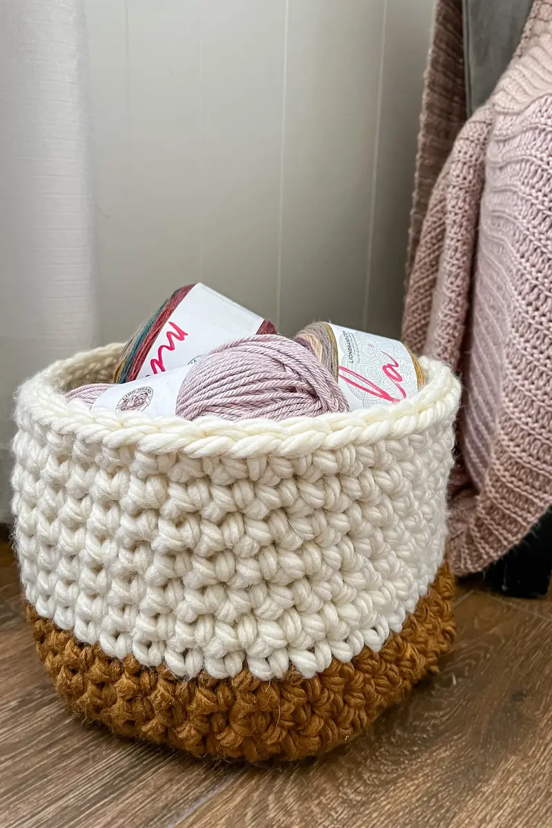 Crochet Kit - Chunky Storage Basket 1
