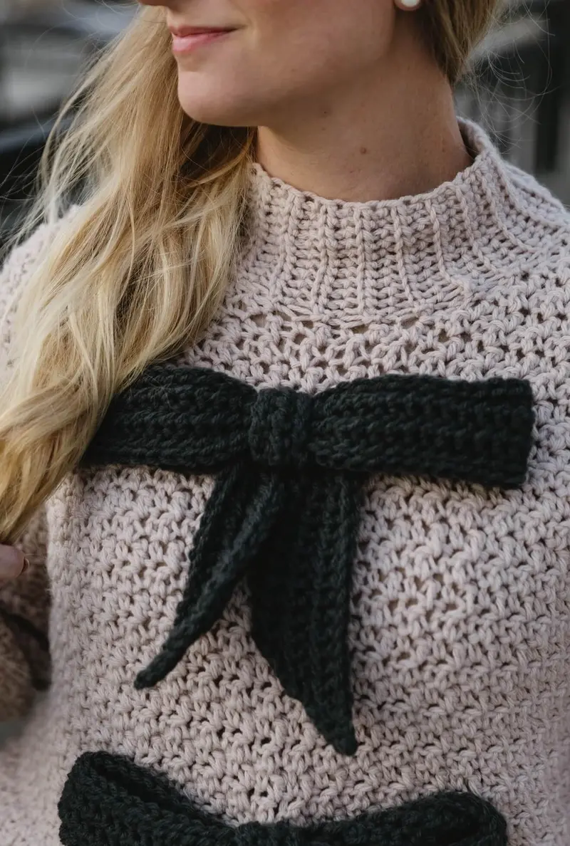 Crochet Kit - Classy Ribbon Sweater 1
