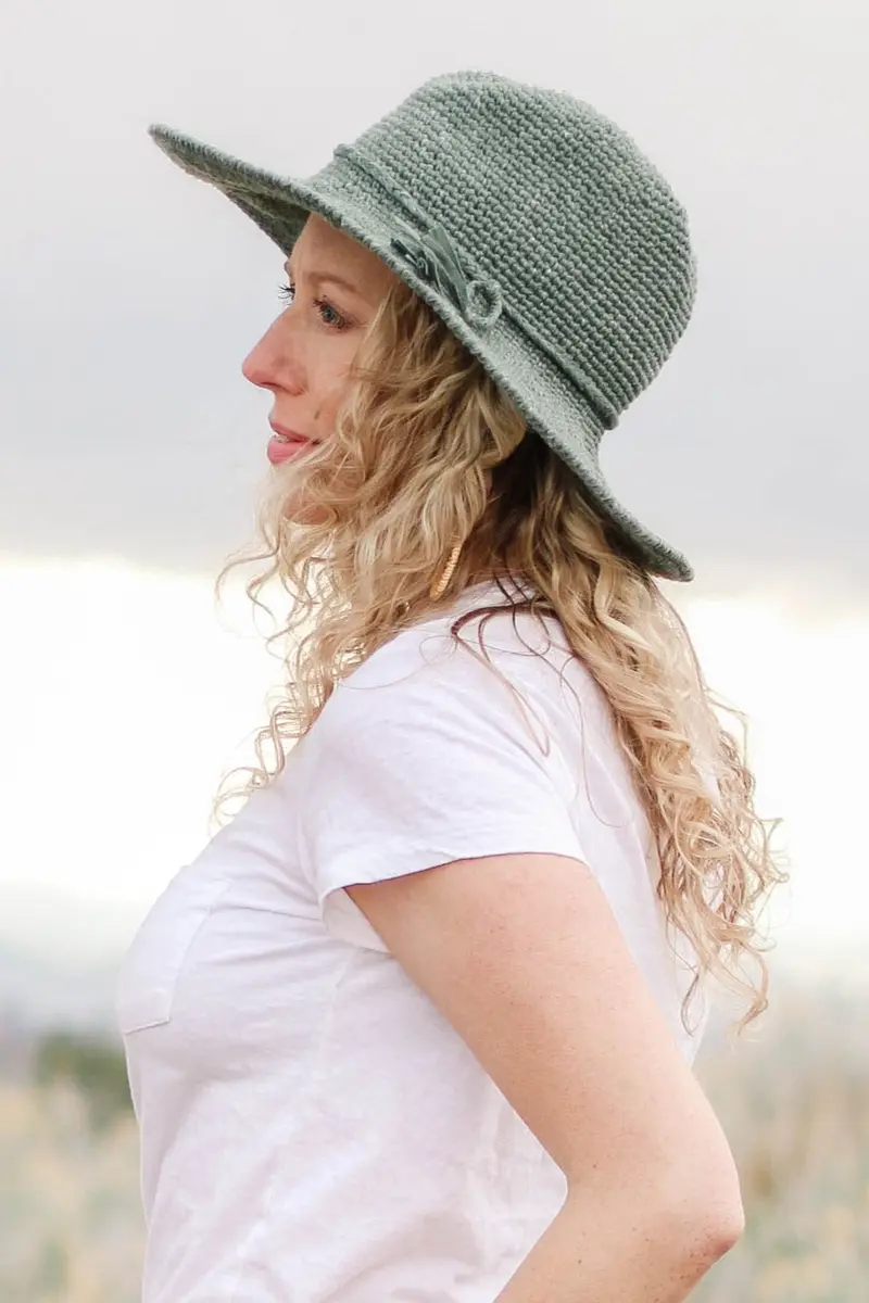 Crochet Kit - Cleo Fedora Sun Hat 1
