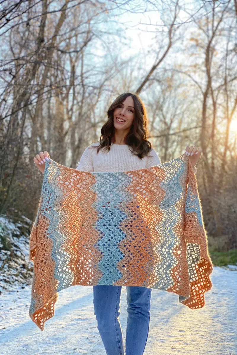 Crochet Kit - Coastal Shores Wrap 1