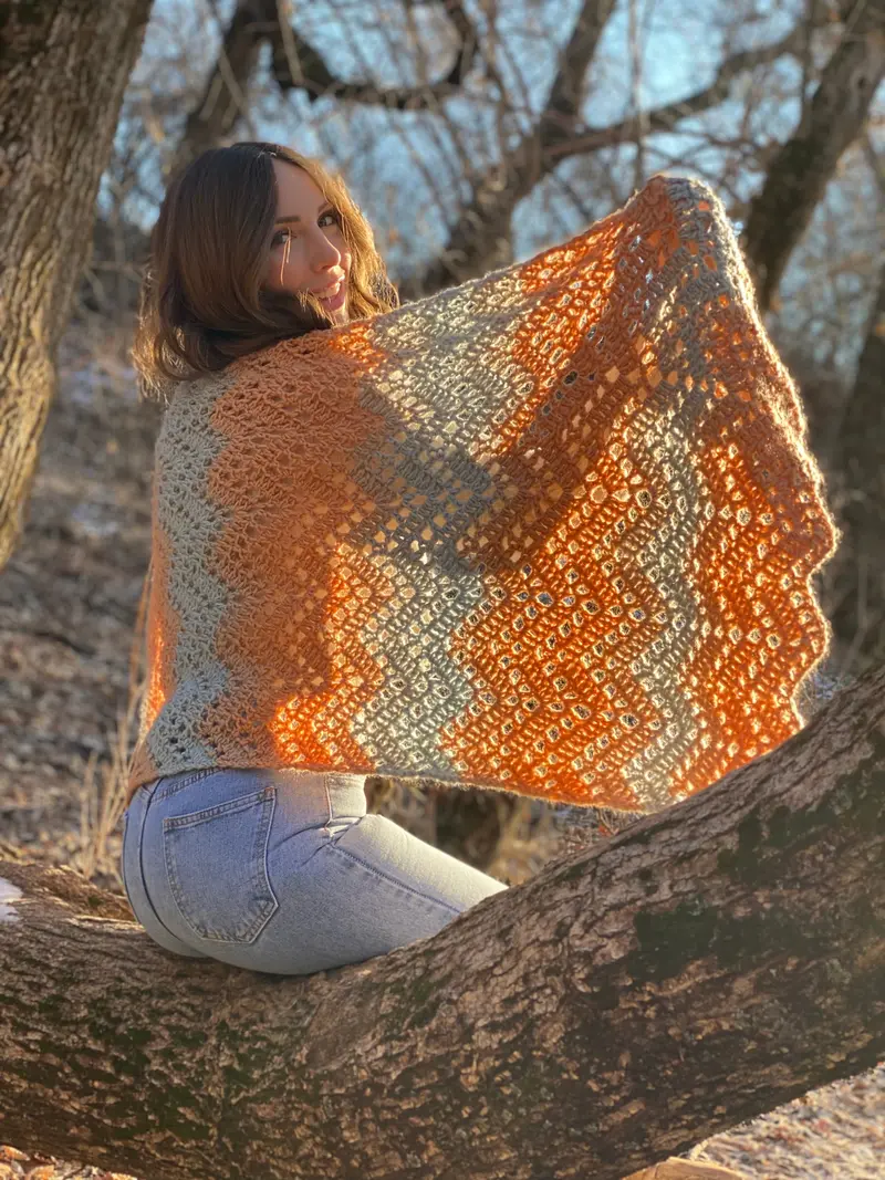Crochet Kit - Coastal Shores Wrap 2