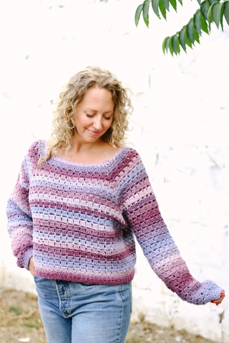 Crochet Kit - Cobblestone Raglan 1