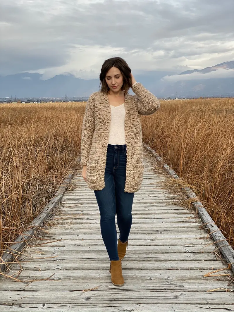 Crochet Kit - Coffee Shop Cardigan 2