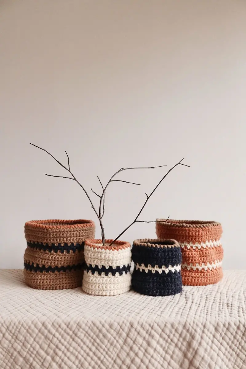 Crochet Kit - Copenhagen Baskets 1