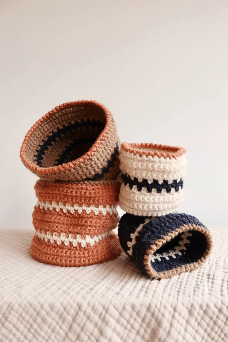 Crochet Kit - Copenhagen Baskets 2