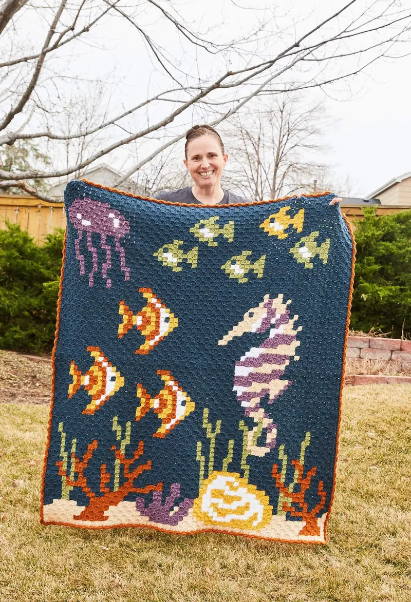 Crochet Kit - Coral Reef Afghan 2