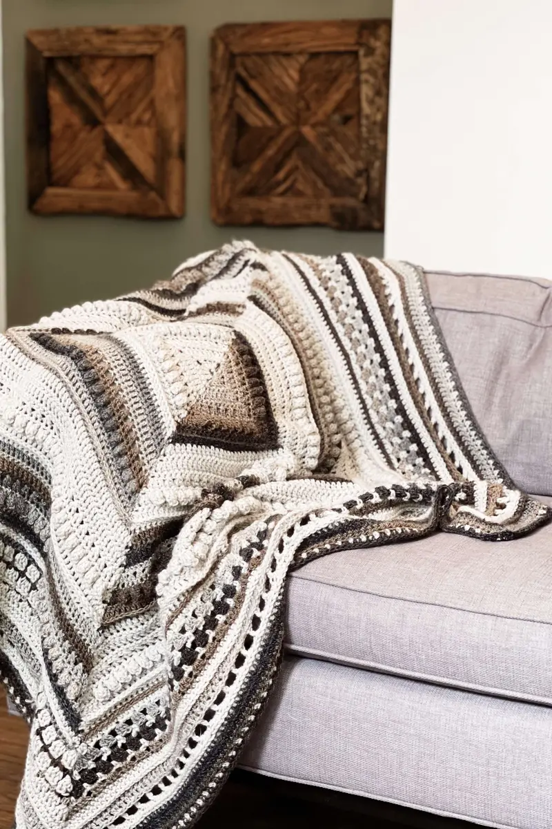 Crochet Kit - Cortado Throw 1