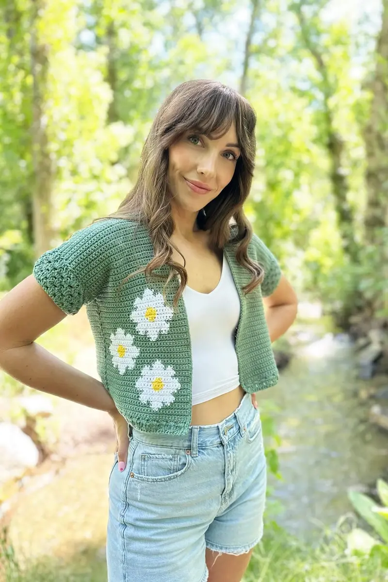 Crochet Kit - Daisy Day Cardigan 1