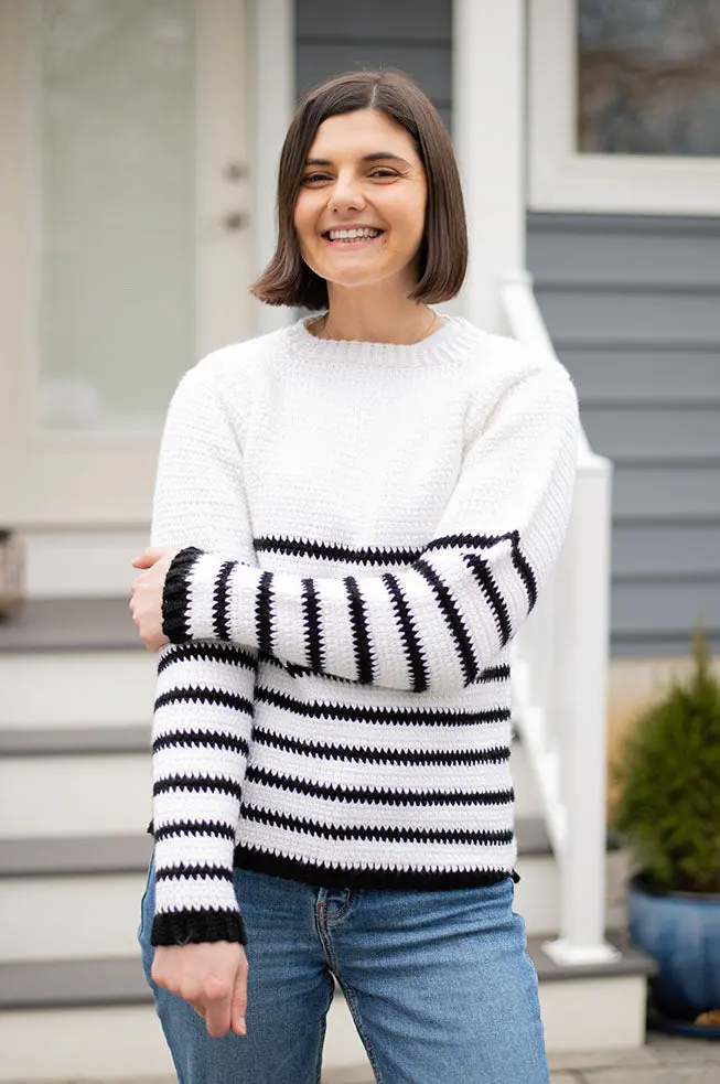 Crochet Kit - David Striped Sweater 1