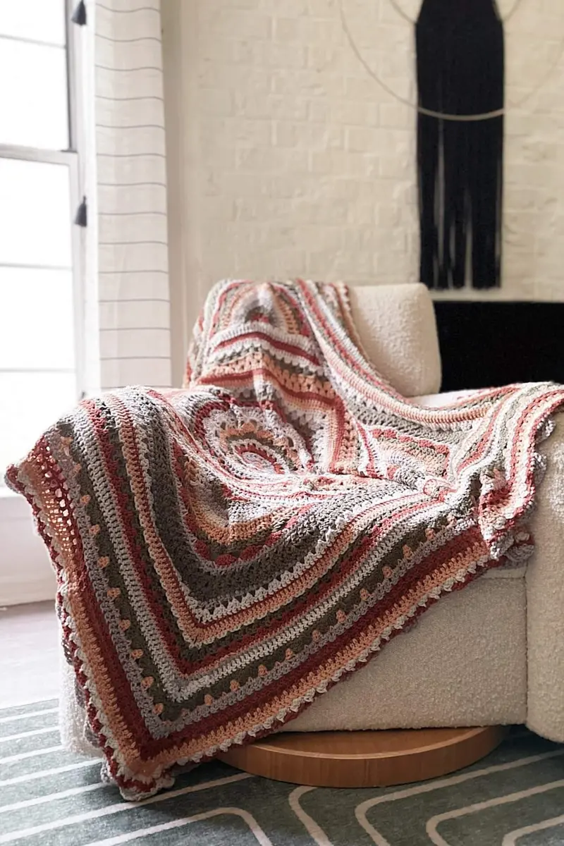 Crochet Kit - Desert Blossom Blanket 1