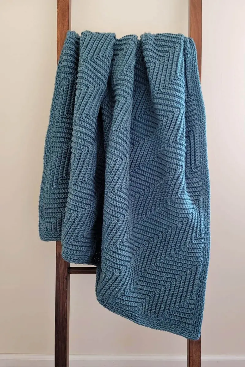 Crochet Kit - Diagonal Ripple Lapghan 1