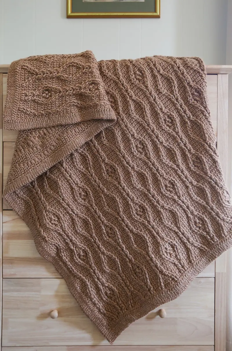 Crochet Kit - Diamond Trellis Blanket 1