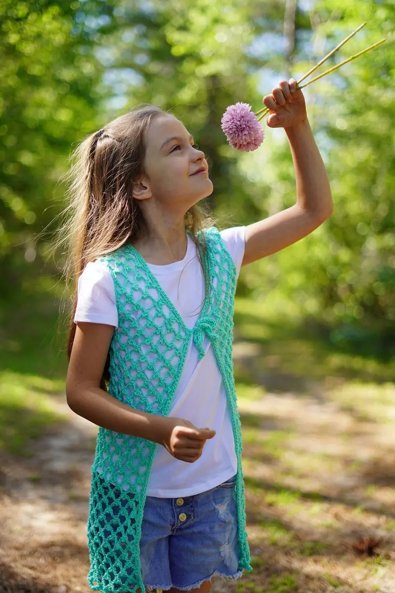 Crochet Kit - Diamond's In The Sky Cardigan - Child 1