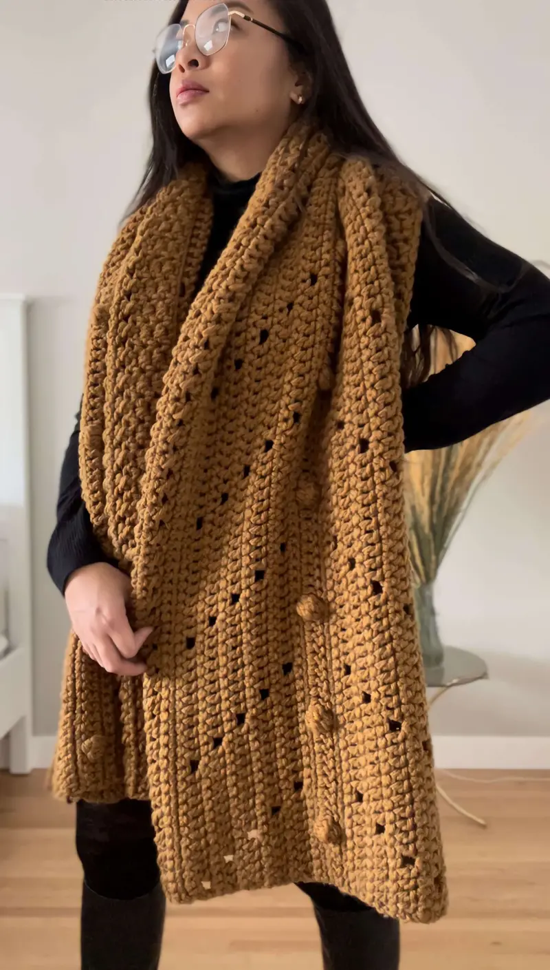 Crochet Kit - Dieppe Blanket Wrap 1