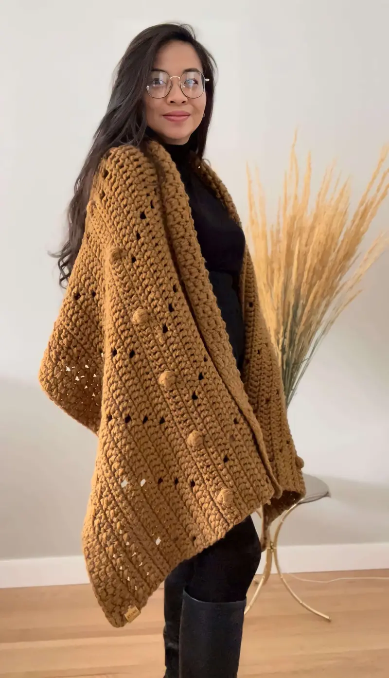 Crochet Kit - Dieppe Blanket Wrap 2