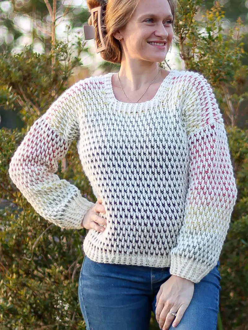 Crochet Kit - Dip Dye Sweater 1