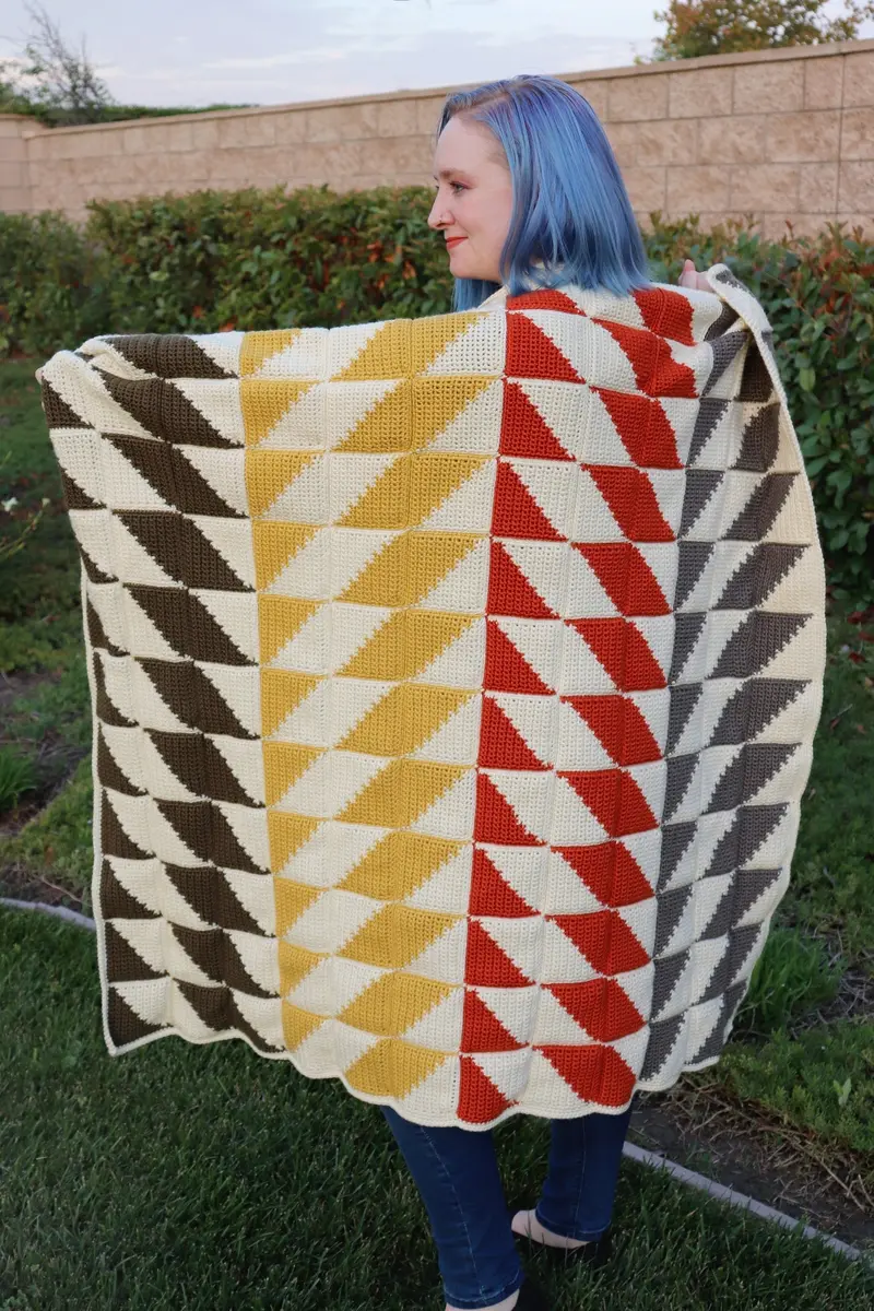 Crochet Kit - Divine Diamonds Throw 1