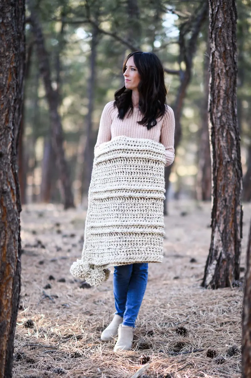 Crochet Kit - Done In A Day Cuddler Throw 1