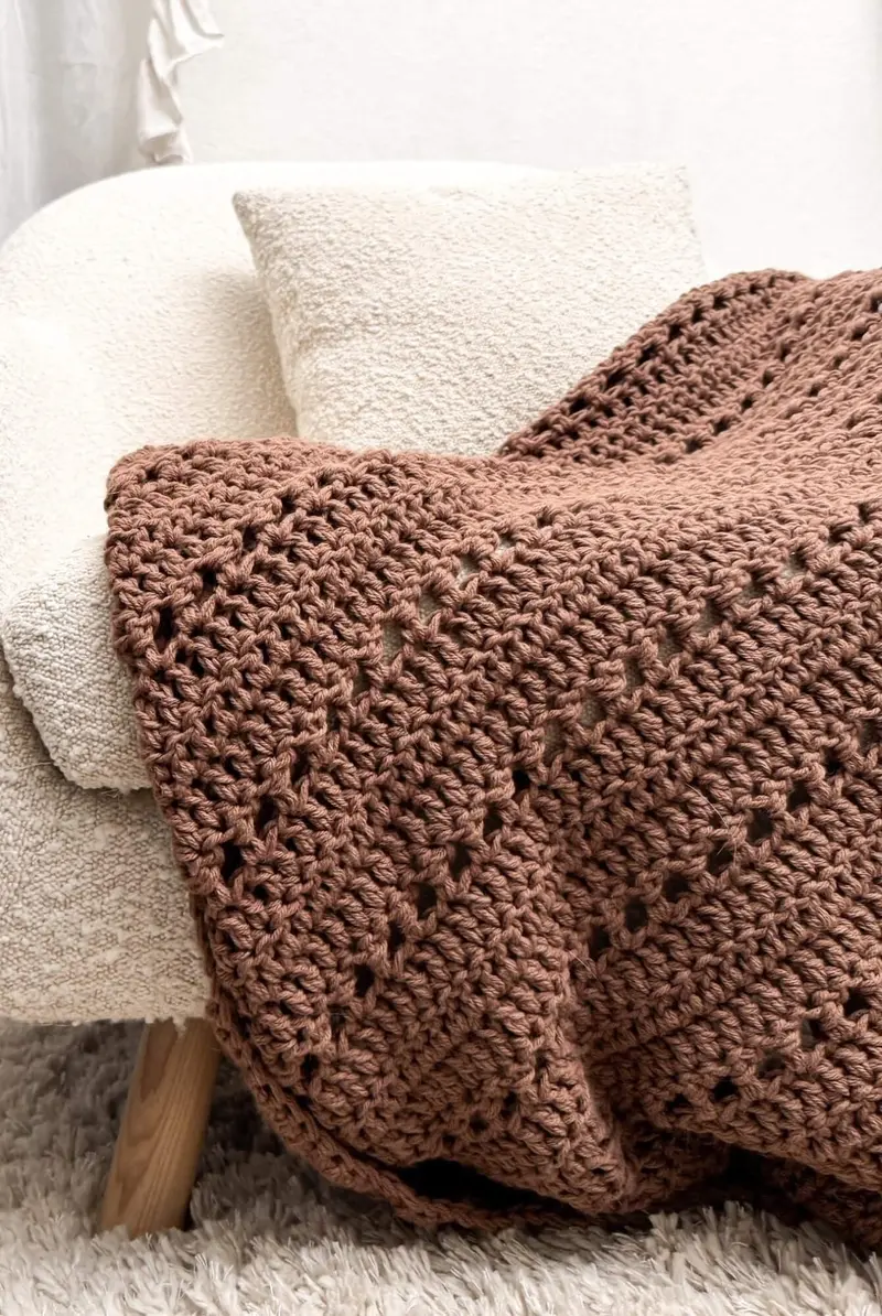 Crochet Kit - Double Latte Blanket 1