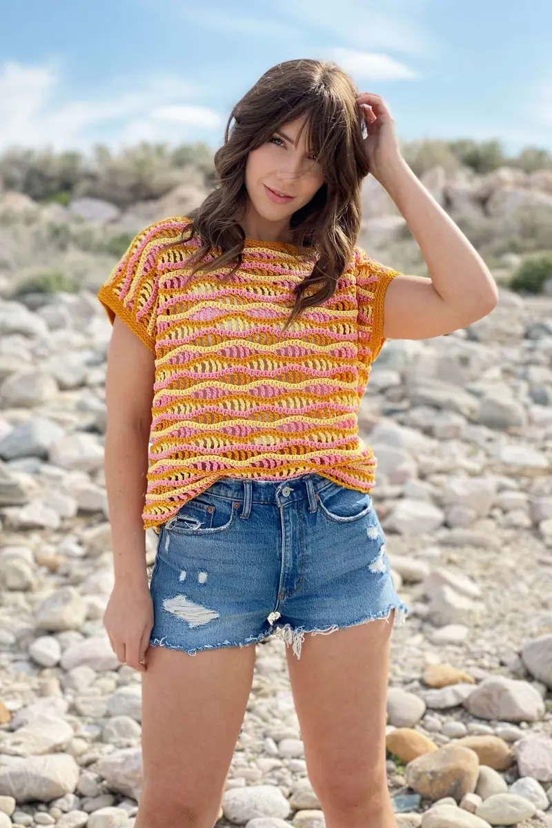 Crochet Kit - Electric Sun Tee 1