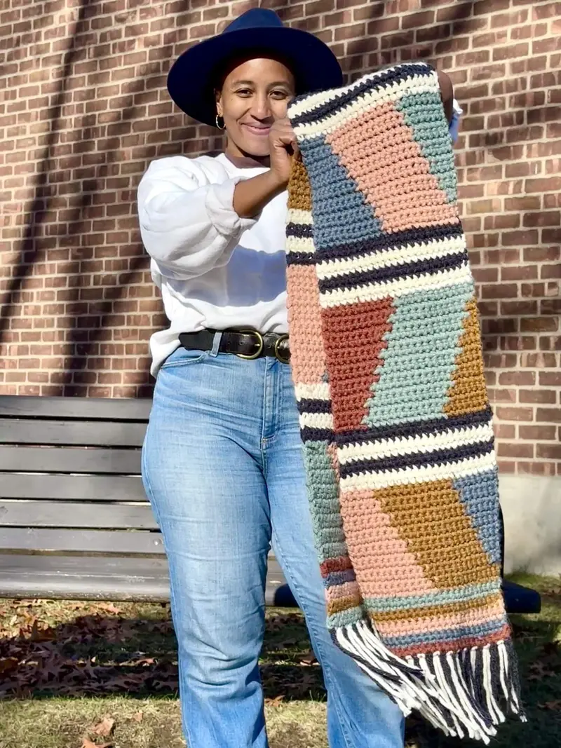 Crochet Kit - Emily's Crochet Paris Scarf 2