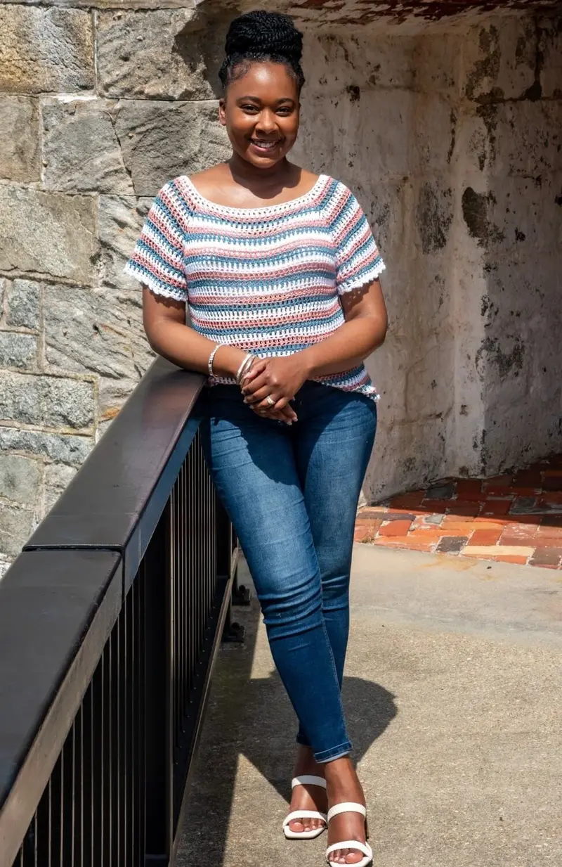 Crochet Kit - Esmé Striped Tee 1