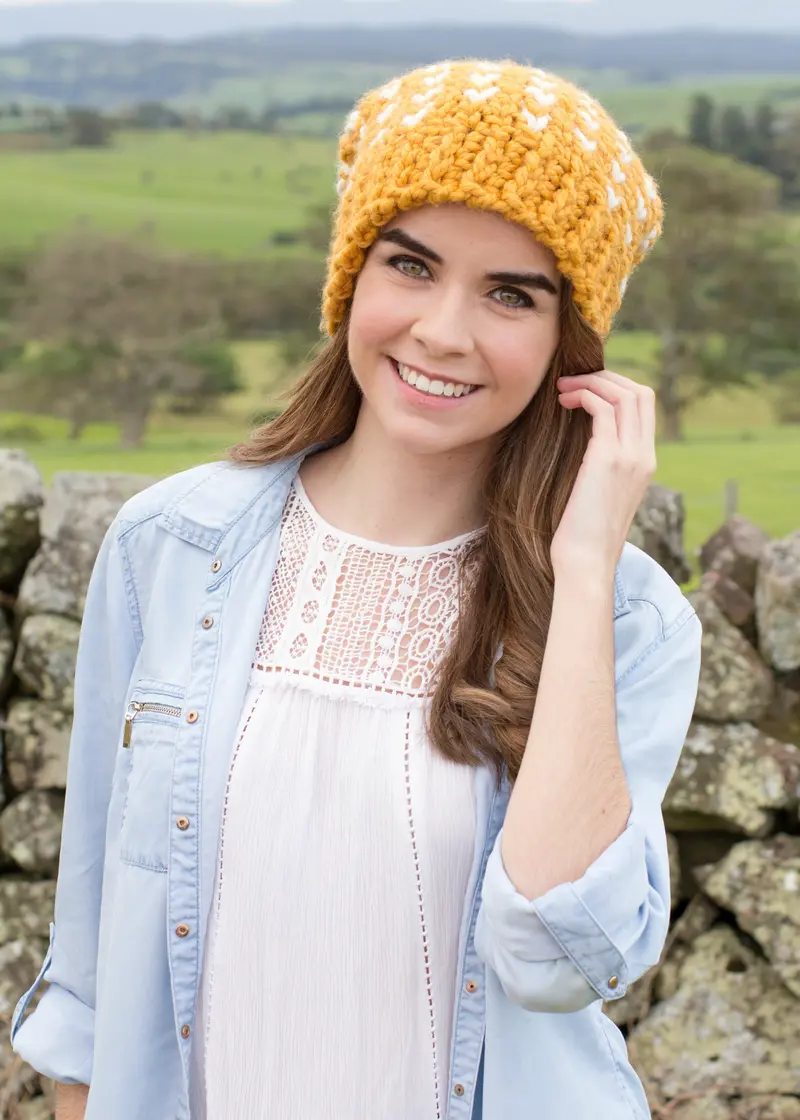 Crochet Kit - Fair Isle Biscotti Hat 2