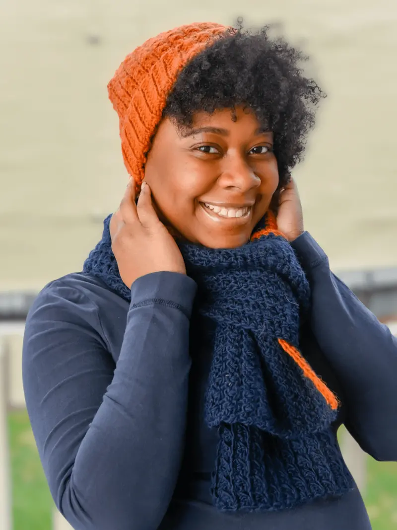 Crochet Kit - Fall River Beanie & Scarf 1