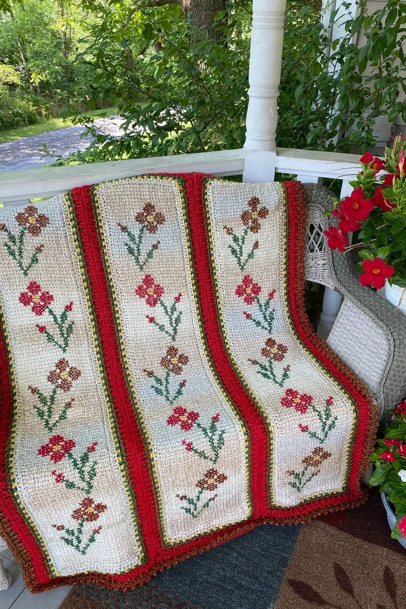 Crochet Kit -Fall Splendor Throw 1