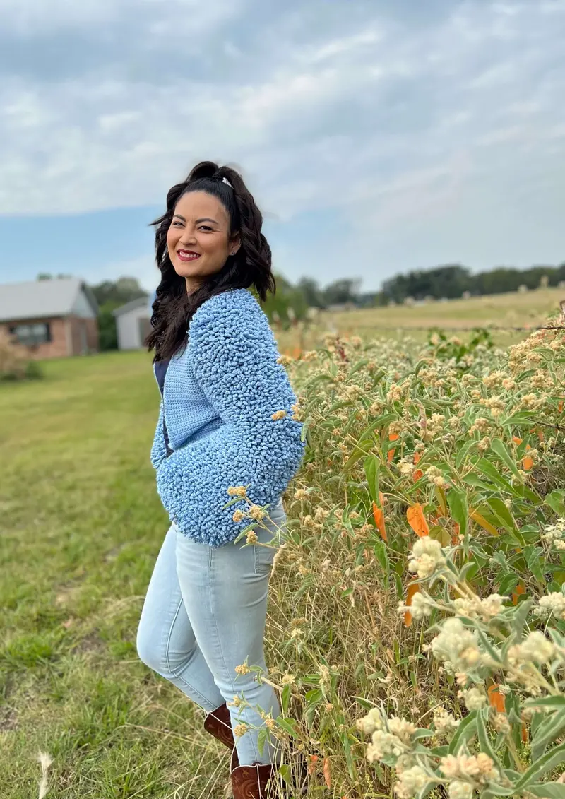 Crochet Kit - Faux Fleece Cardi 2