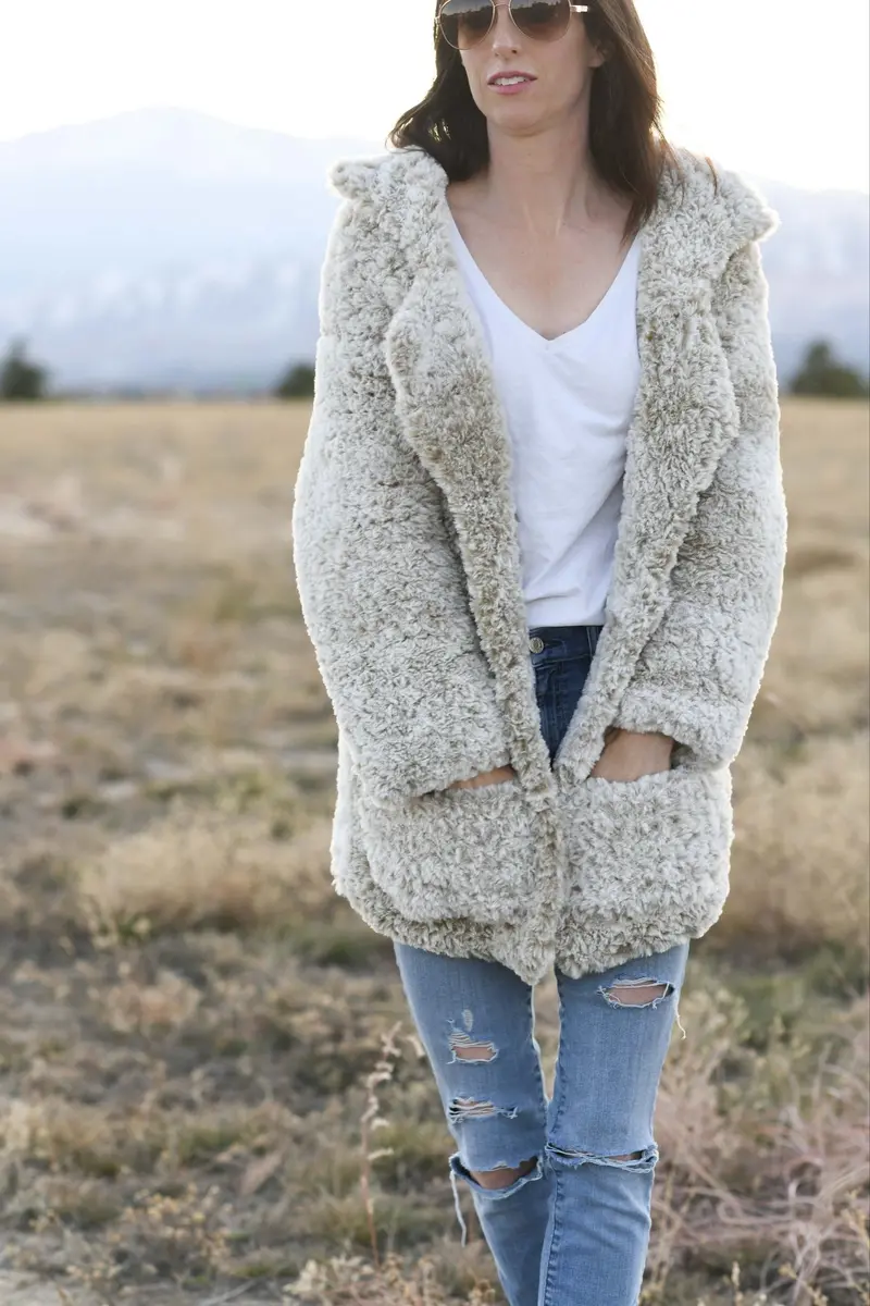 Crochet Kit - Faux Fur Coat 1