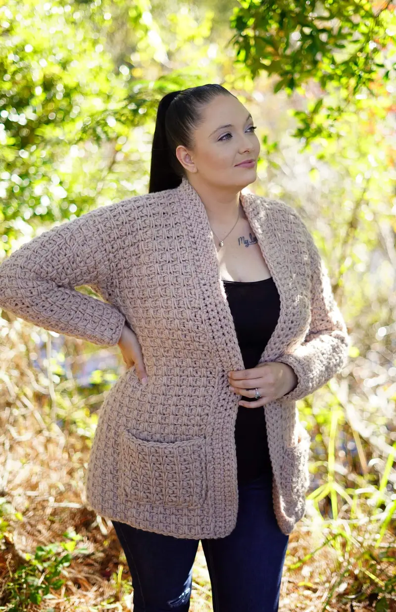 Crochet Kit - Faux Knit Cardigan 2