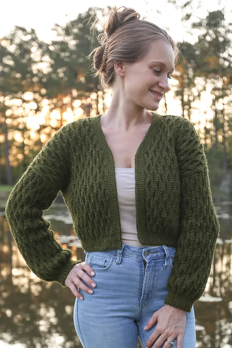 Crochet Kit - Fern Cropped Cardi 1