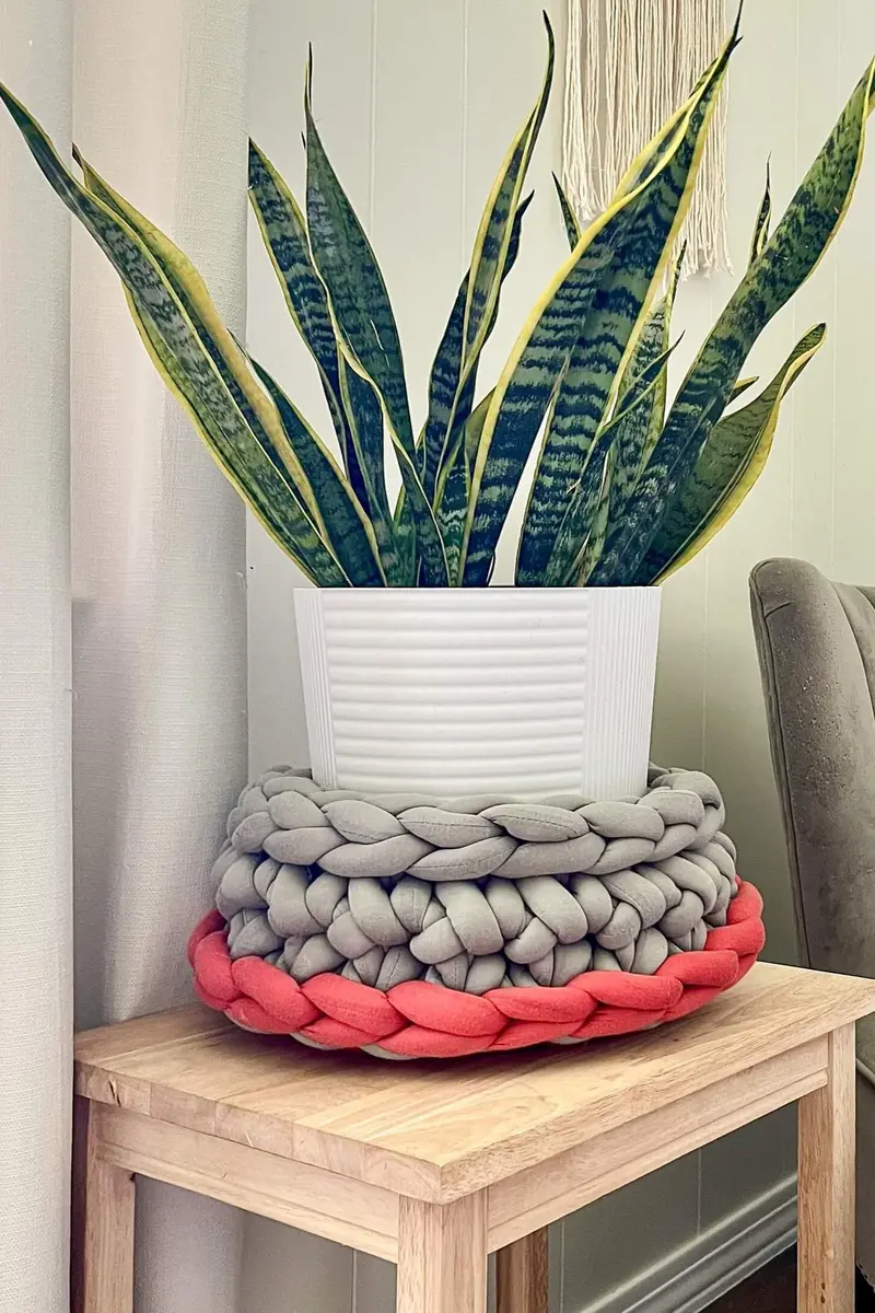 Crochet Kit - Finger Crochet Basket 1